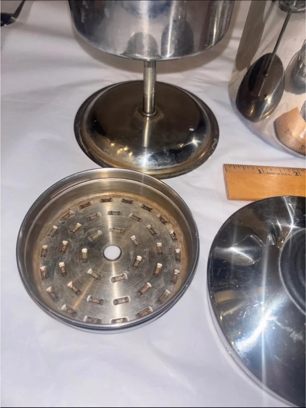 Vintage Stainless Steel Stovetop Coffee Percolator  Arcosteel